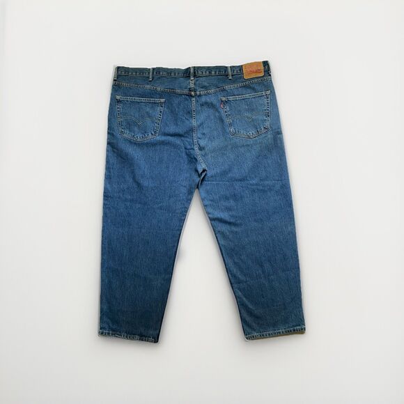 Levis 550 Jeans Mens 52X30 Big Tall Blue Relaxed Denim Red Tab - Picture 5 of 12